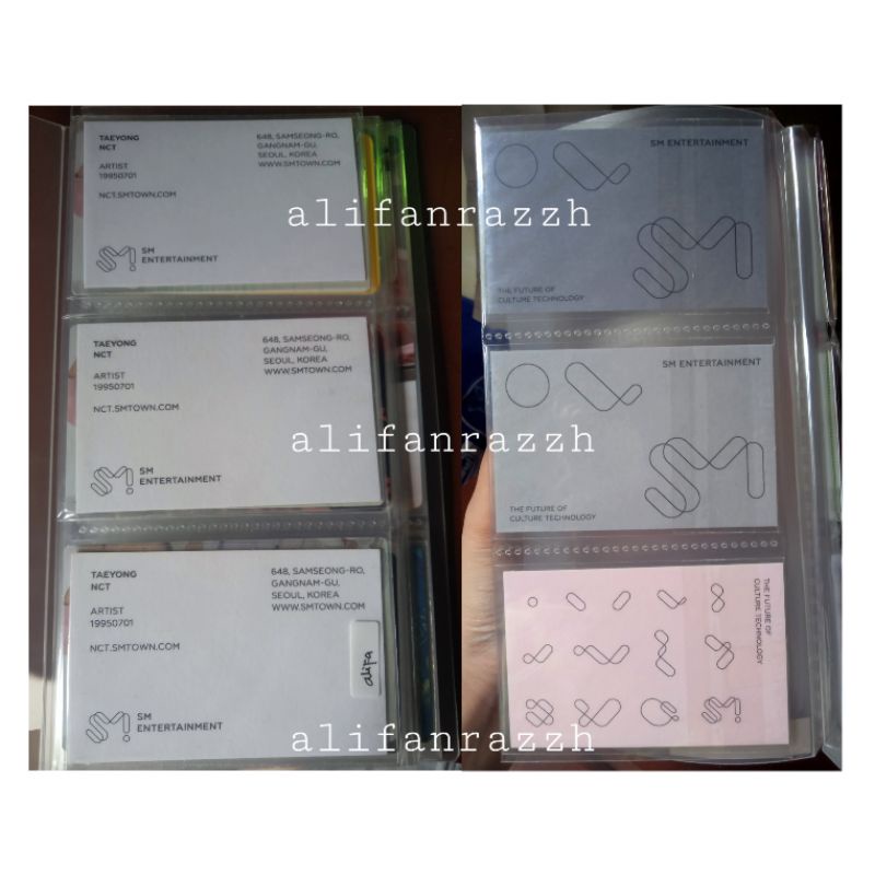 Business Card Kartu Nama 명함 SM Entertainment Ent Artist Taeyong NCT