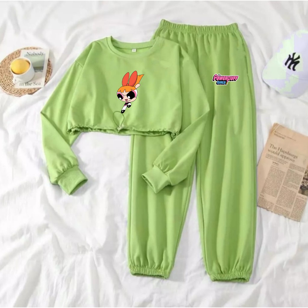 SETELAN POWERPUFF GIRLS BLOSOM // SET TERBARU POWERPUFF