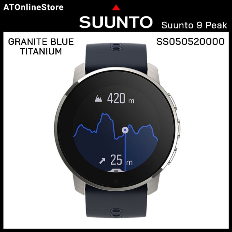 Suunto 9 Peak Granite Blue Titanium - SS050520001 ORIGINAL Resmi Suunto Indonesia