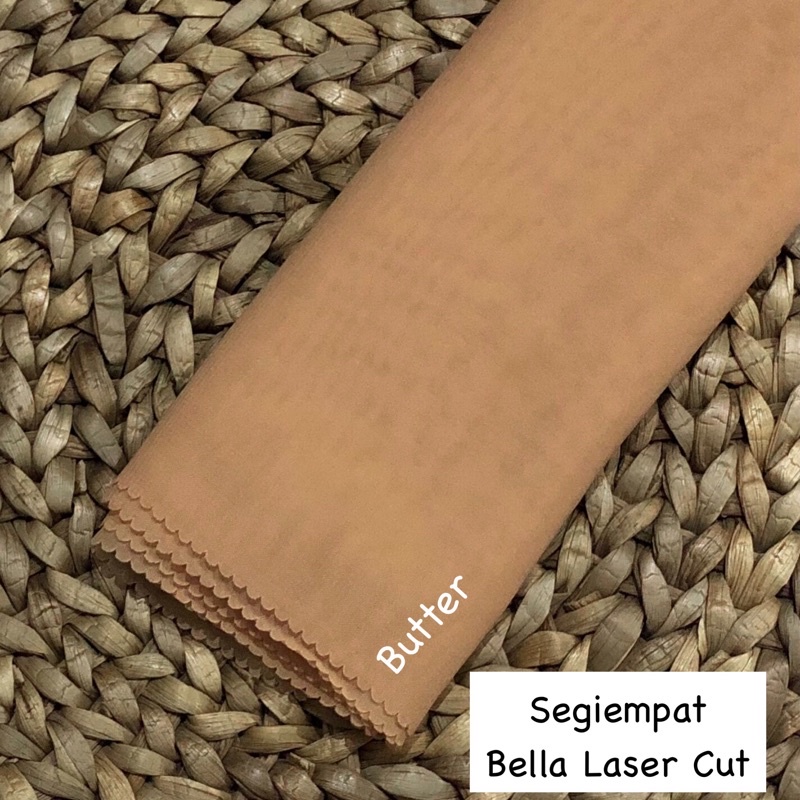 Hijab Bella Square Laser cut / Segiempat Bella-Butter