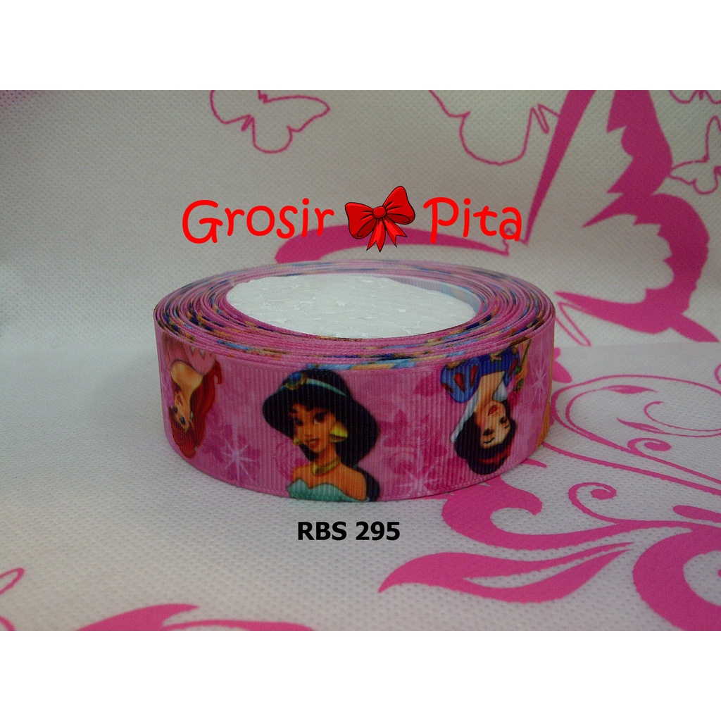 

(25 yard) Pita Grosgrain Motif Princes RBS 295 | Toko Bahan Craft | Grosir Pita