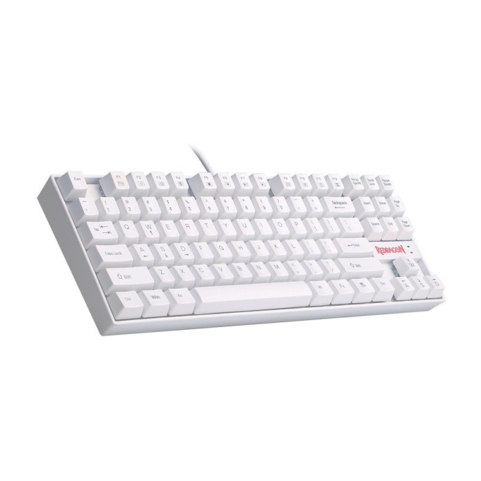 Keyboard Gaming Mechanical Redragon TKL White Kumara K552W