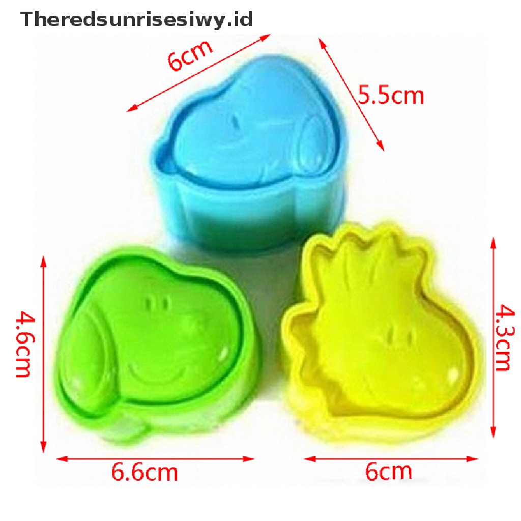 # Alat Rumah Tangga # 3 Pcs Cetakan Roti Kue Biskuit Sandwich Bentuk Snoopy