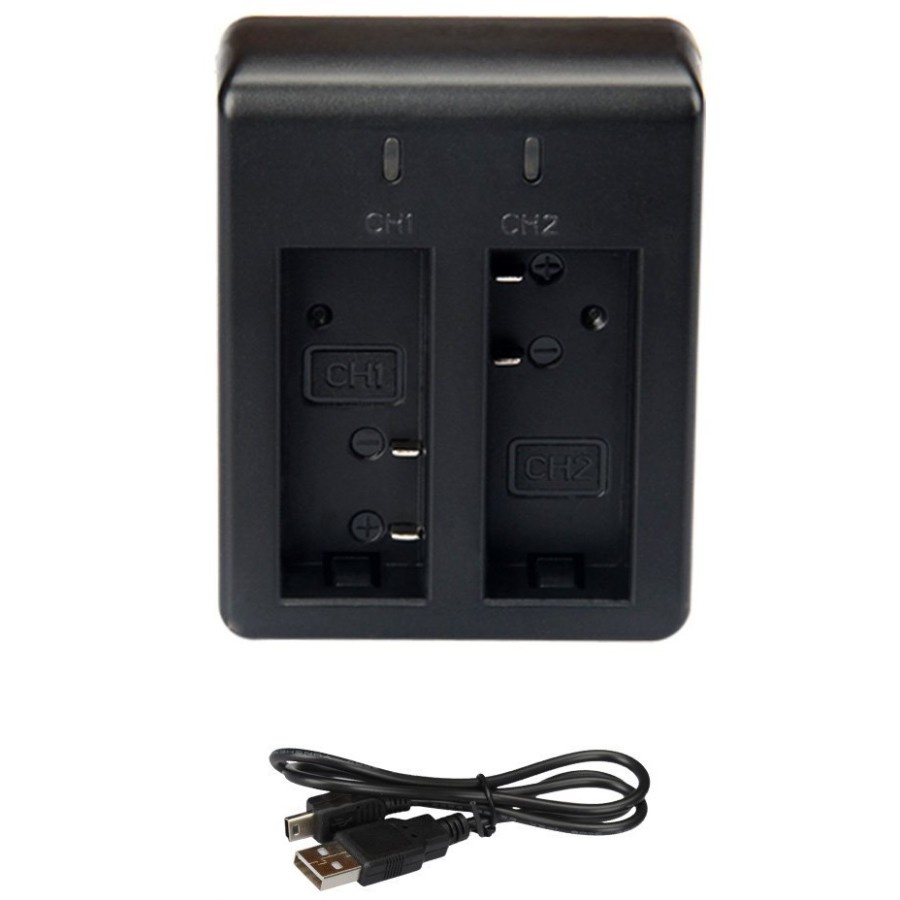 Jual Dual Battery Charger Action Camera Charger Baterai Action Camera