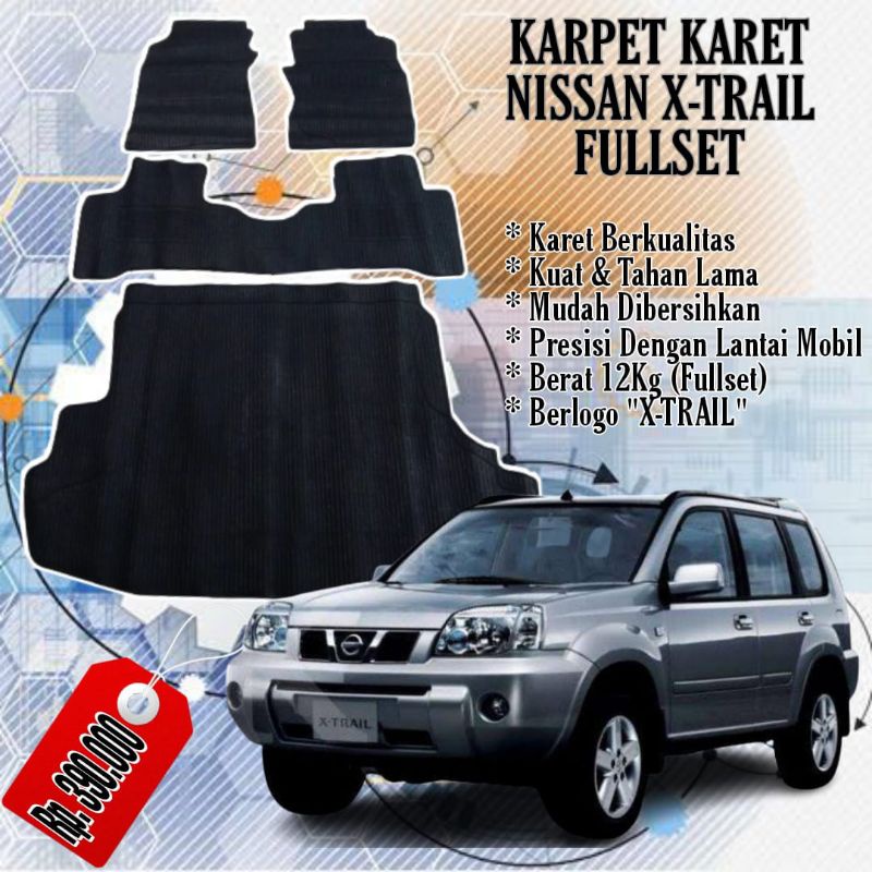 KARPET MOBIL NISSAN GRAND XTRAIL LOGO FULL SET