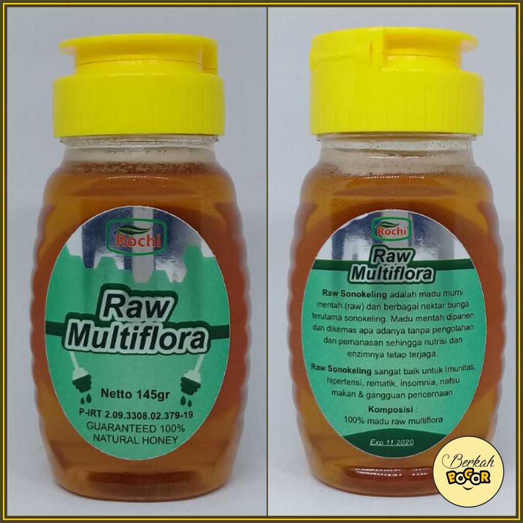 

madu asli multiflora 145 gram - madu raw honey multiflora - madu multiflora Rochi - madu Rochi