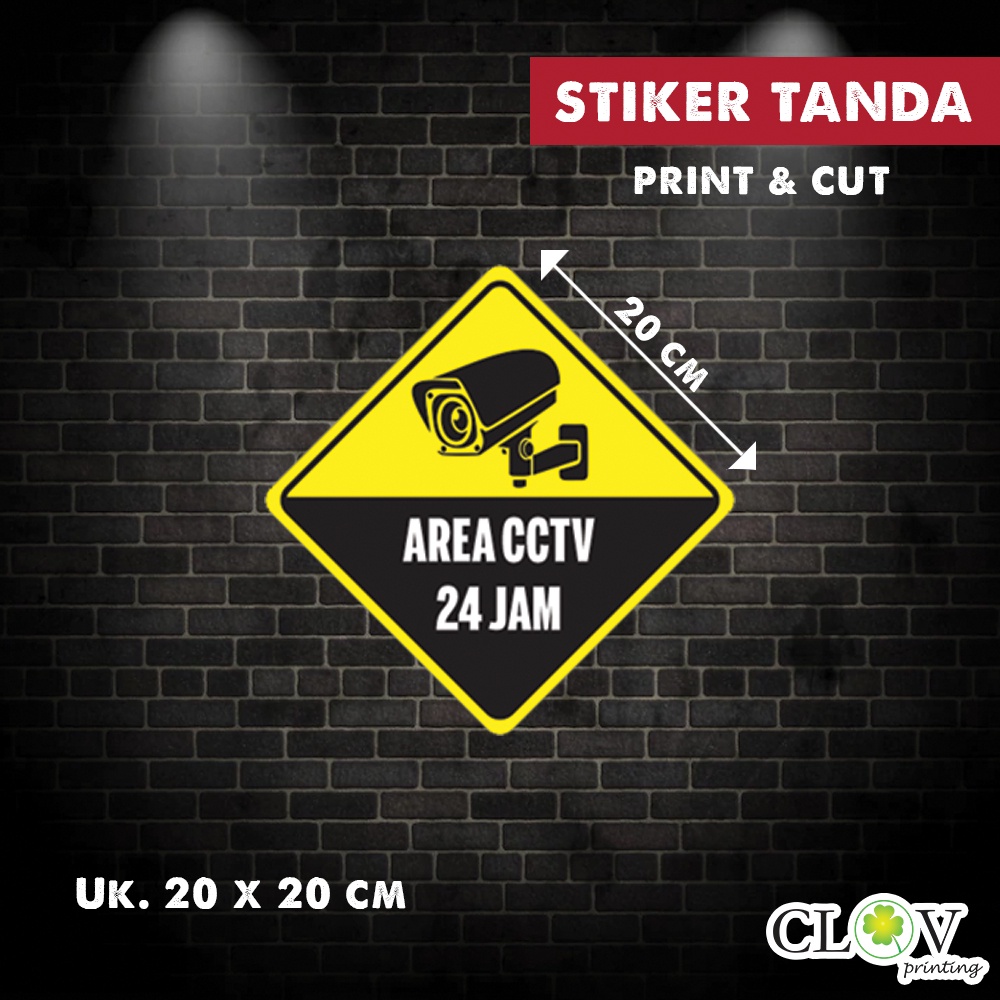 

(HARGA PELEMBAR) STICKER CCTV