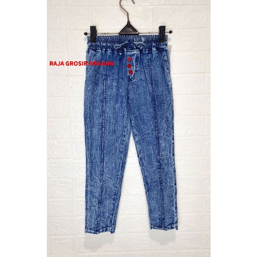 Celana Baggy Pants Jeans Snow Anak Perempuan Umur 3-13 Thn