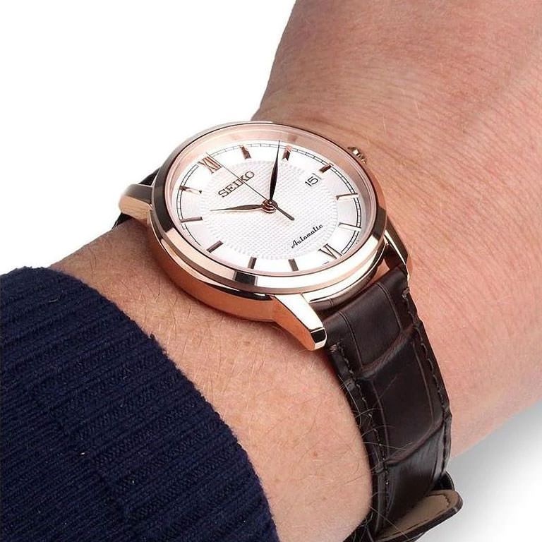 Seiko Presage SRPA16J1 Automatic Rose Gold Case - Jam Tangan Pria SRPA16