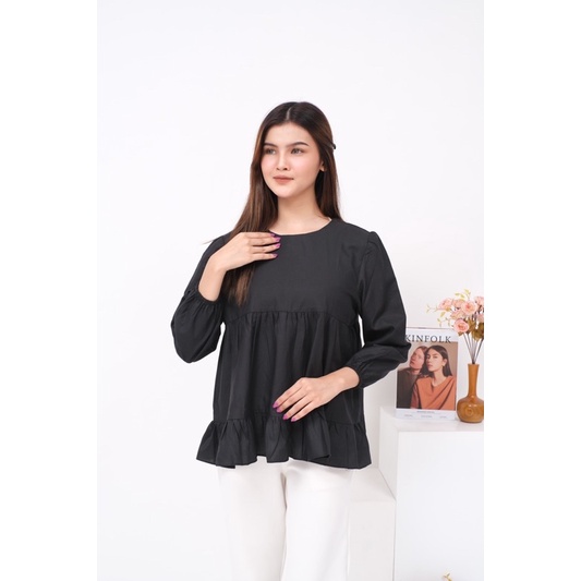 Noonim Blouse [Blouse wanita / atasan wanita / atasan hijab / blouse korea / fashion korea murah]