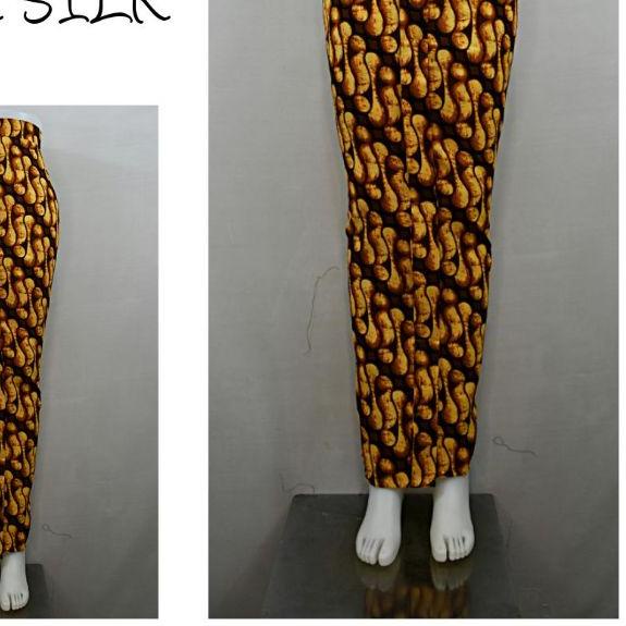 ◙ Indah BAWAHAN ROK SPAN PANJANG WIRU WIRON Batik Silk All Size Fit XL SR 838 ➹