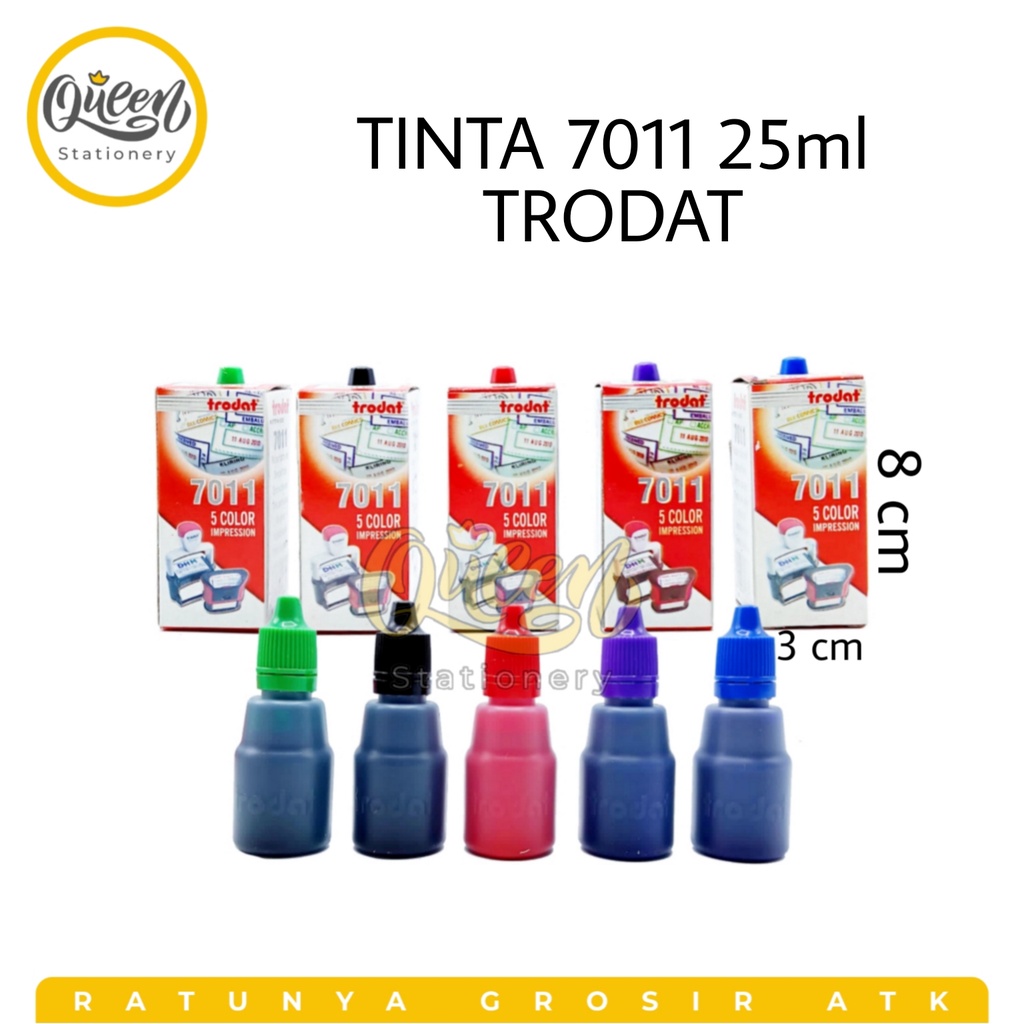 

1 PCS TINTA 7011 25 ML TRODAT / TINTA STEMPEL / REFILL INK TRODAT