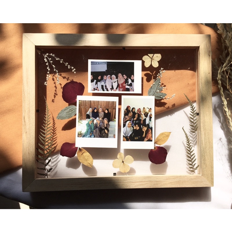 

Pressed Flowers Frame double akrilik || Kado murah kado unik kado lucu