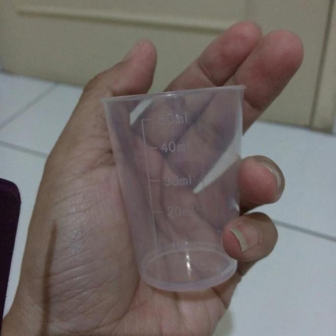 PROMO Gelas Takar 50ml Gelas Ukur 50ml-TANPA TUTUP DISKON