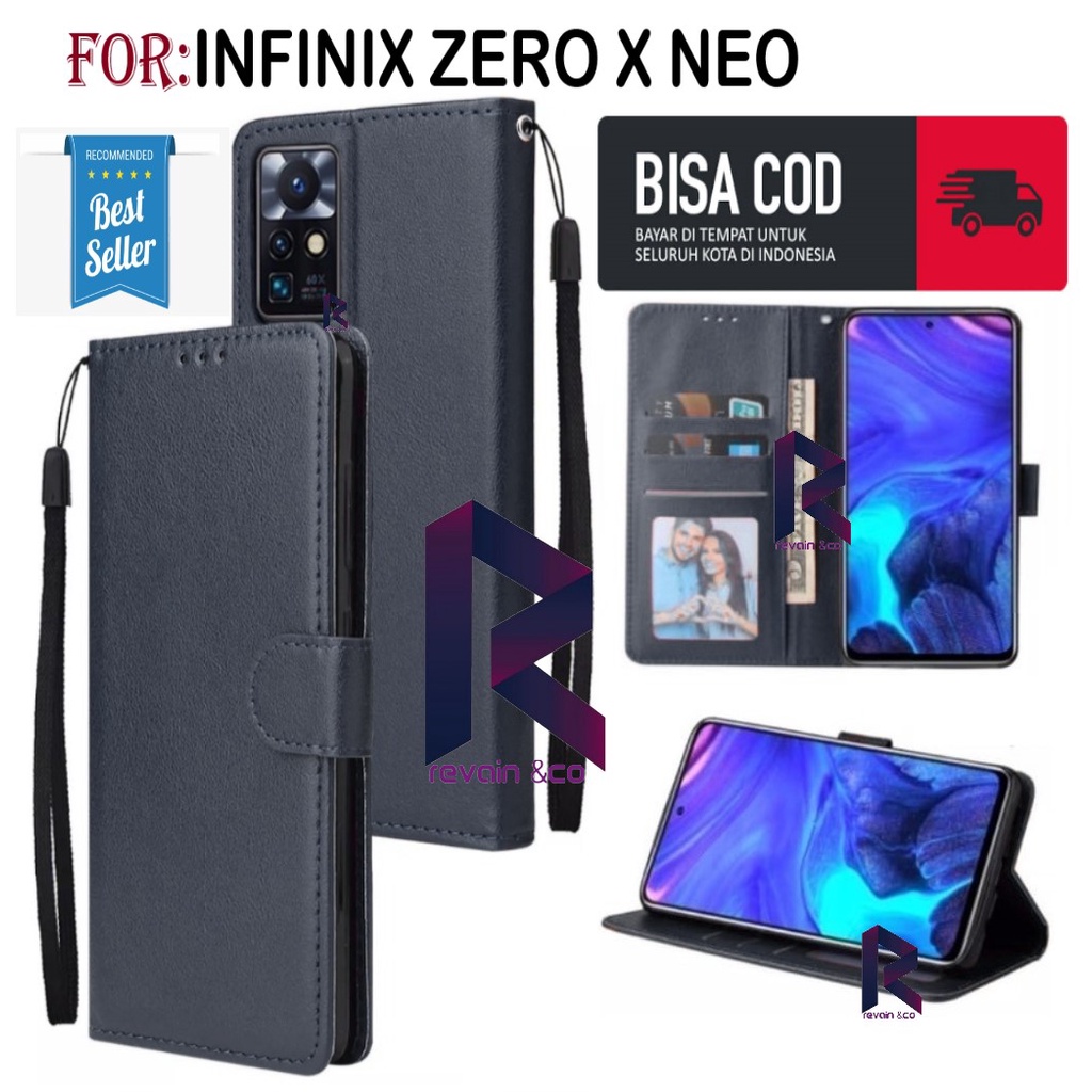 FLIP WALLET INFINIX ZERO X NEO LEATHER KULIT PREMIUM SARUNG BUKA TUTUP FLIP CASE INFINIX ZERO X NEO