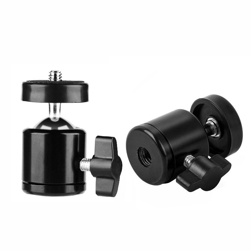 Mini Ballhead / Ball Head for Tripod Camera DSLR - Ring Light 360