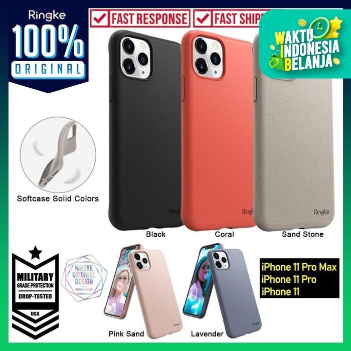 Case iPhone 11 Pro Max / 11 Pro / 11 Ringke AIR S Full Softcase Casing - Sand Stone, 11 Pro Max