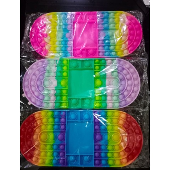 Pop It Jumbo Plus 2 Dadu / Mainan POP IT 2 PEMAIN Super Jumbo Rainbow Free 2 Dadu Games Anak