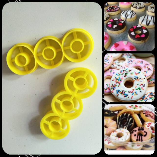 Cutter Cetakan Kue Kering Donat Bulat Mini