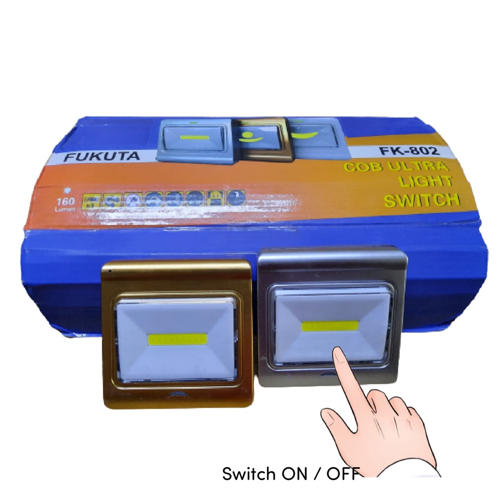 TERMURAH!!!!!Lampu Tempel Emergency Fukuta / Lampu Darurat Fukuta Fk-802 / Switch Light