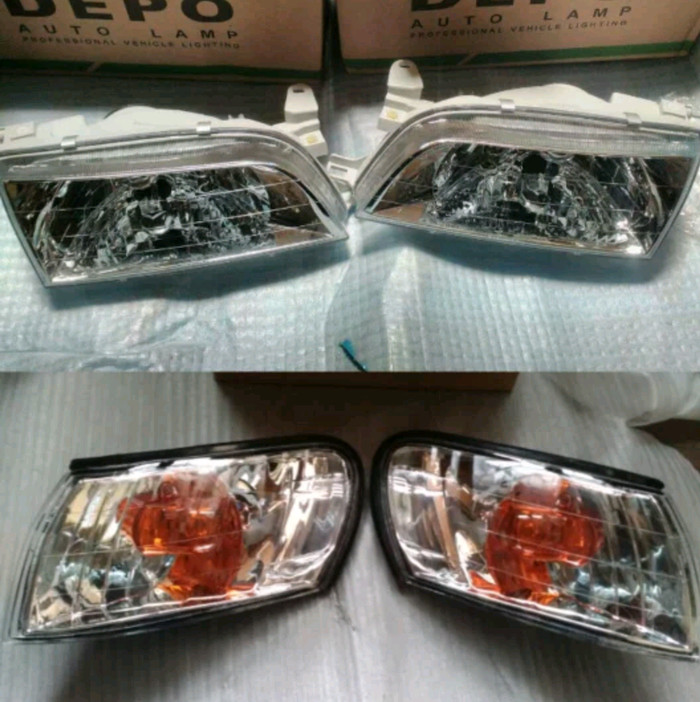 Headlamp+Cornerlamp Corolla Great Only Kristal Depo