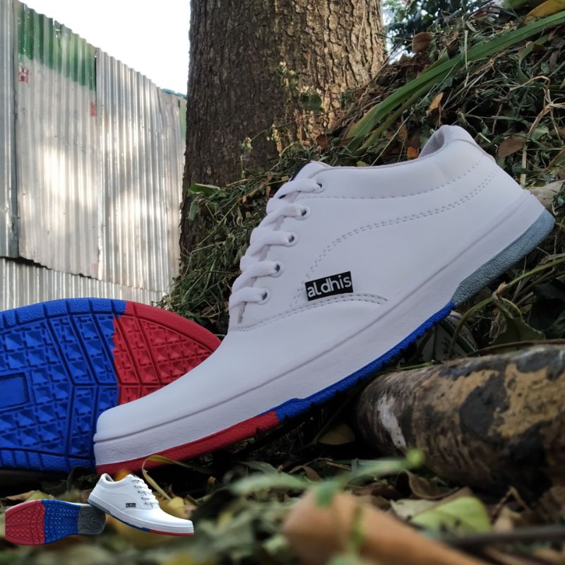 ALDHIS SW-F Sepatu Putih Pria Wanita Sneakers Original Asli Lokal Sepatu Cowok Terbaru Snekers Keren Buat Gaya dan Nongkrong