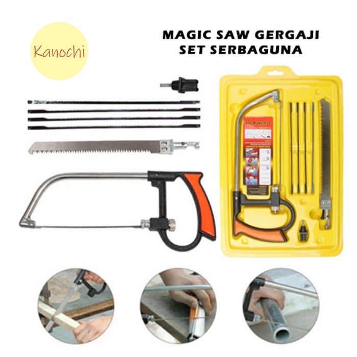 Gergaji Magic Set SerbaGuna Magic Saw Gergaji Besi Kaca Kayu