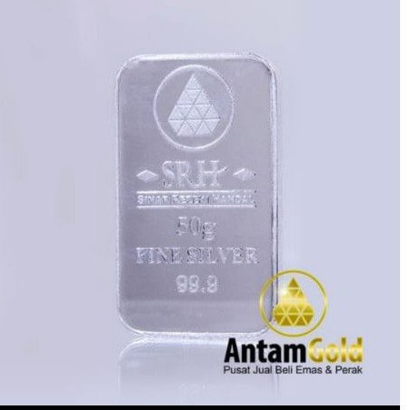 Fine silver perak SRH 50 gram include sertifikat