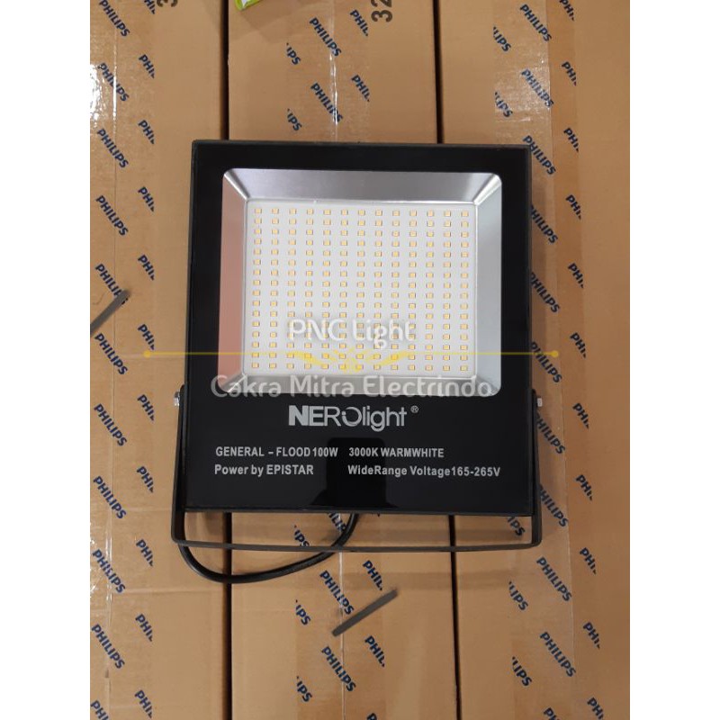 NEROLIGHT LAMPU LED SOROT FLOOD LIGHT LED 100W KUNING dan PUTIH