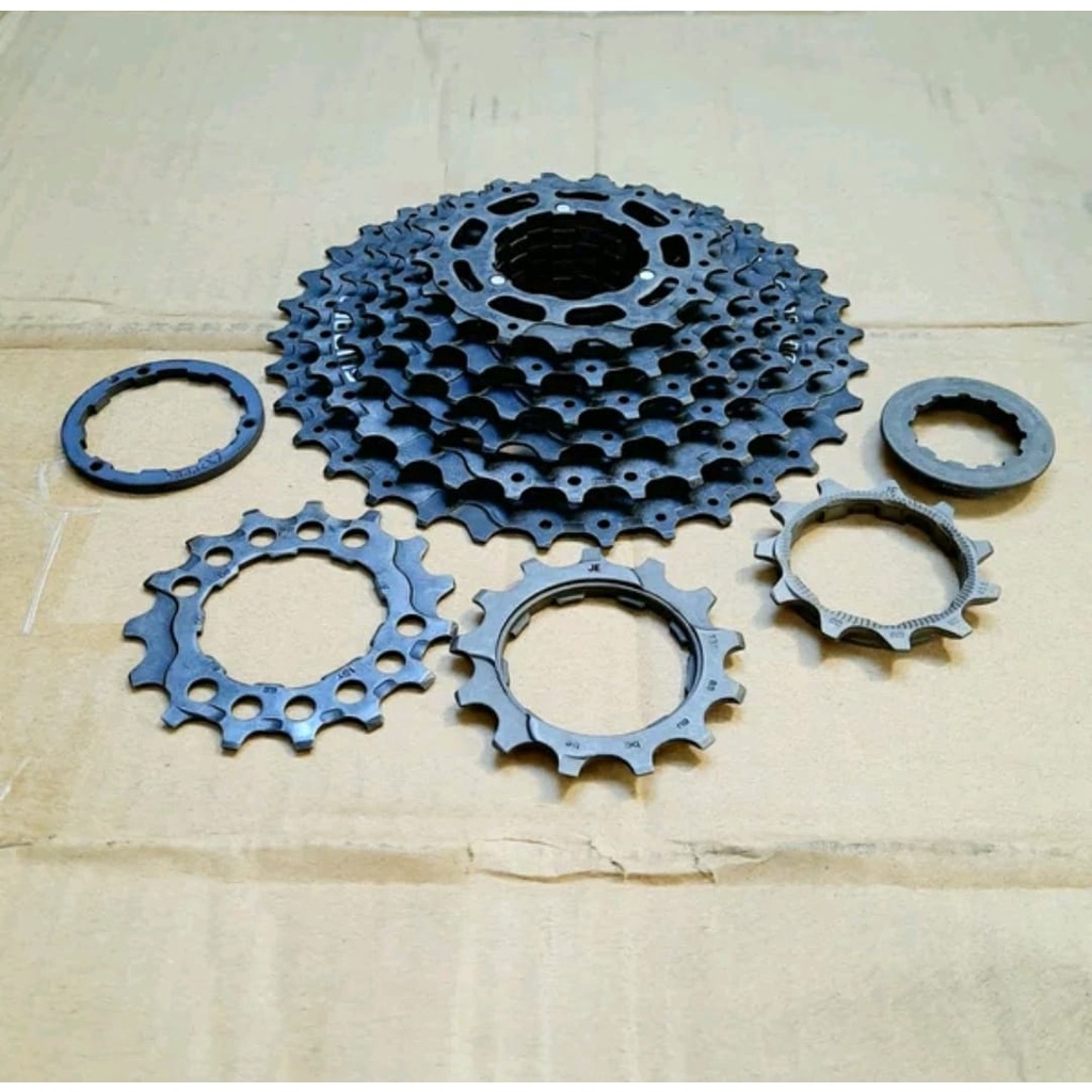 TERMURAH!!! Sprocket Sepeda 9 Speed 11-34 T / SHIMANO ORIGINAL HG30 Hitam / Realpict