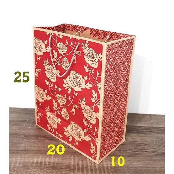 

Paper Bag Flower Merah / Tas Kertas / Tas Kado