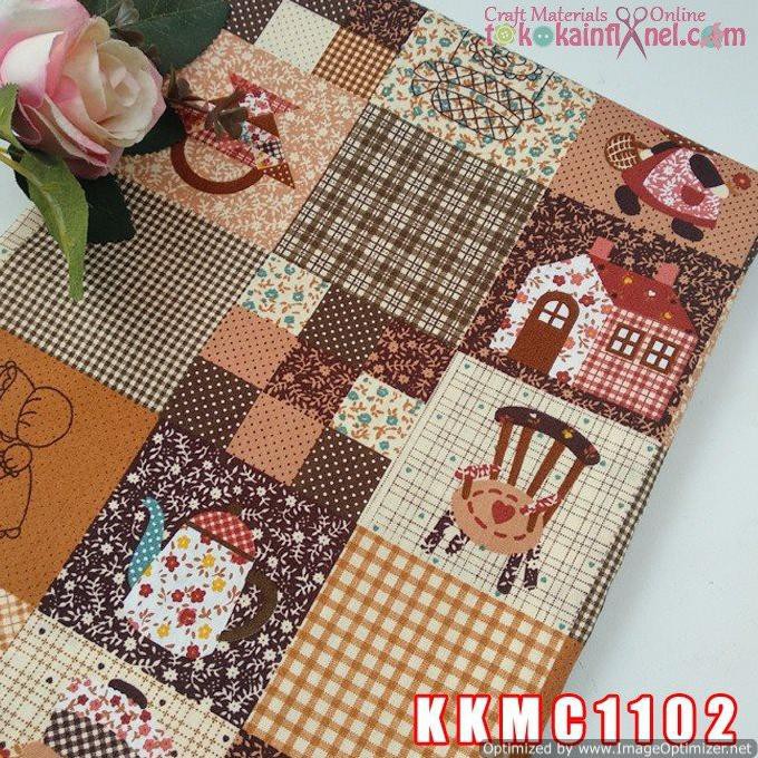 Kkmc11 Kain Katun Jepang Motif Sambonet uk 50x150cm (KODE 63)