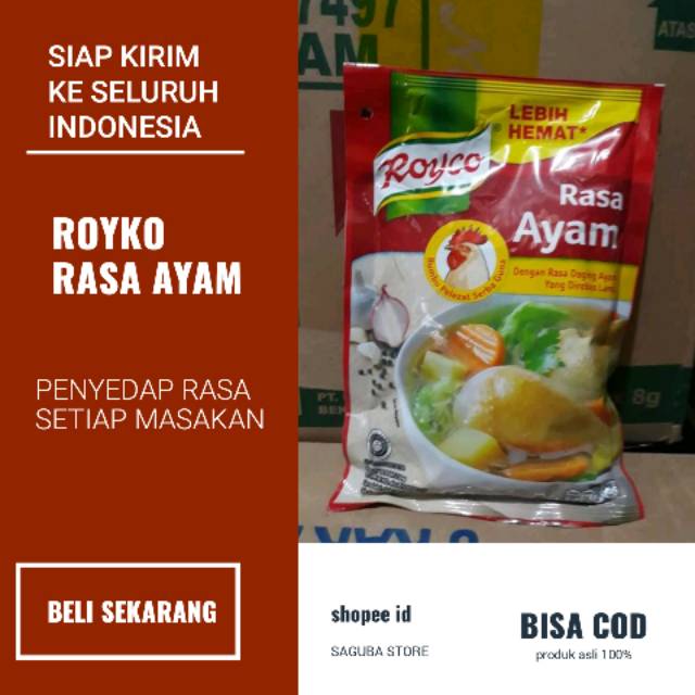 

Royko Kaldu Rasa Ayam 230 gram Bumbu Penyedap Rasa