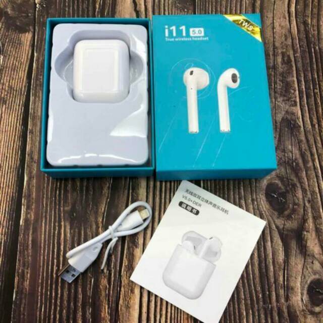 New Headset Bluetooth Earphone Wireless stereo 5.0 Touch i11 TWS i11s automatic pairing