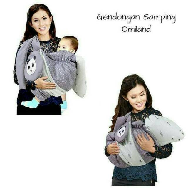 Omiland gendongan samping panda series