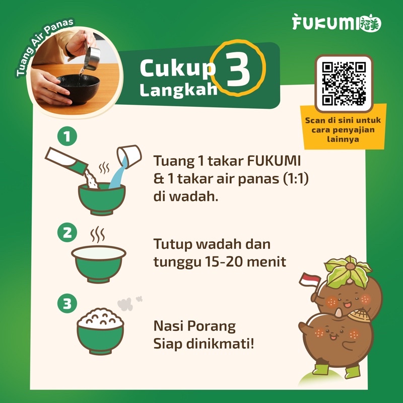 Beras Porang FUKUMI Box Sachet Shirataki/Konjac Rice