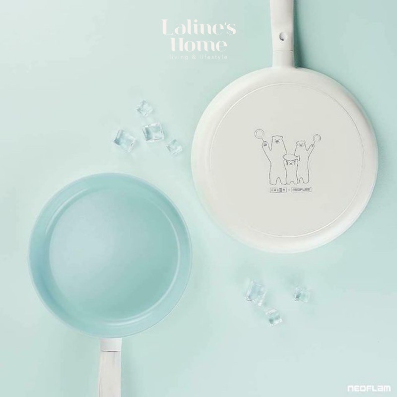 Neoflam Polar Bear 2-Pan Set [ Made in Korea ]*Limited Edition