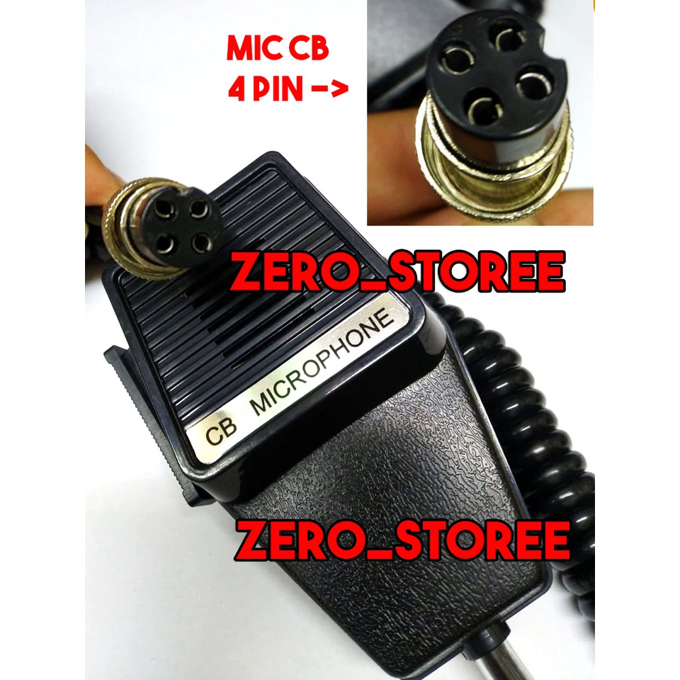 Mic Radio CB Mig City Band Radio Mik 4Pin 4 pin Microphone Dynamic CB Citi Band Dinamik Radio HandMIC HANDMIG Hand