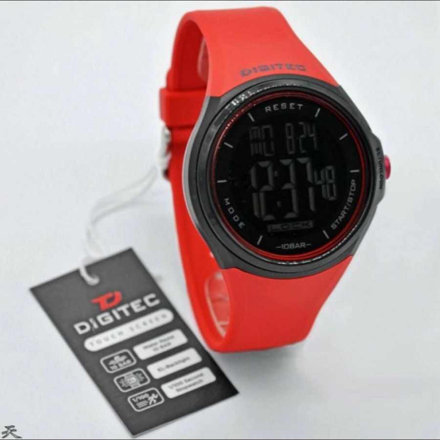 Jam Tangan Pria Digital DIGITEC DS-8086 Touchscreen Rubber Original