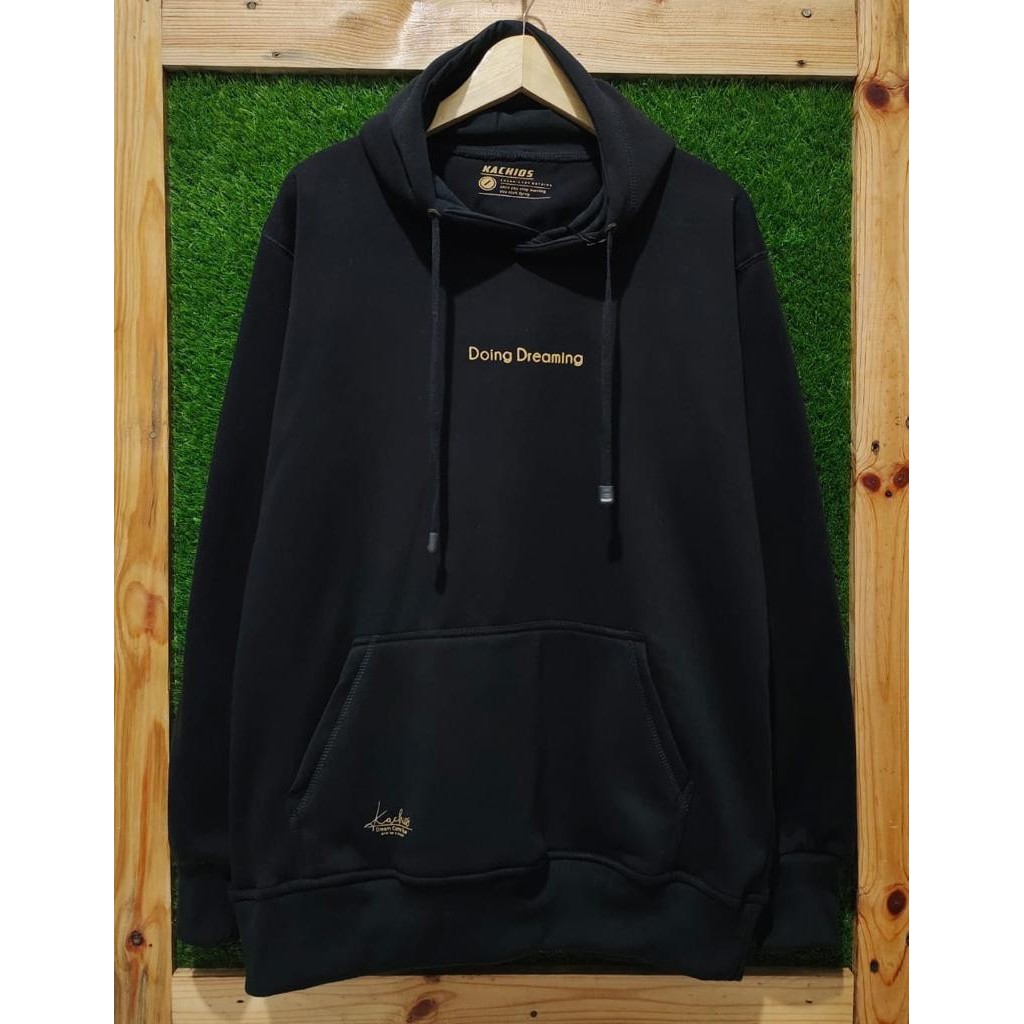 SWEATER HOODIE PRIA BAHAN KATUN KACHIOS PROJECT ORIGINAL 9 VARIAN WARNA BISA COD