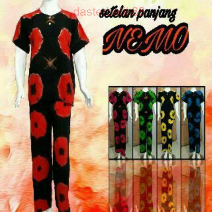 DASTER BATIK Setelan cp nemo/grosir batik murah pekalongan BATIK BALI