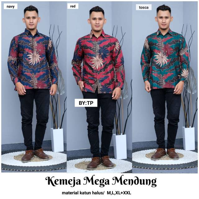 Tunik  dan kemeja mega mendung