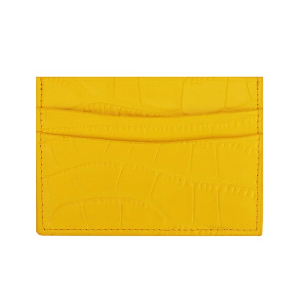 LUXTHER - 4 SLOT CARD HOLDER Classic Crocodile Pattern DOFF Men Women