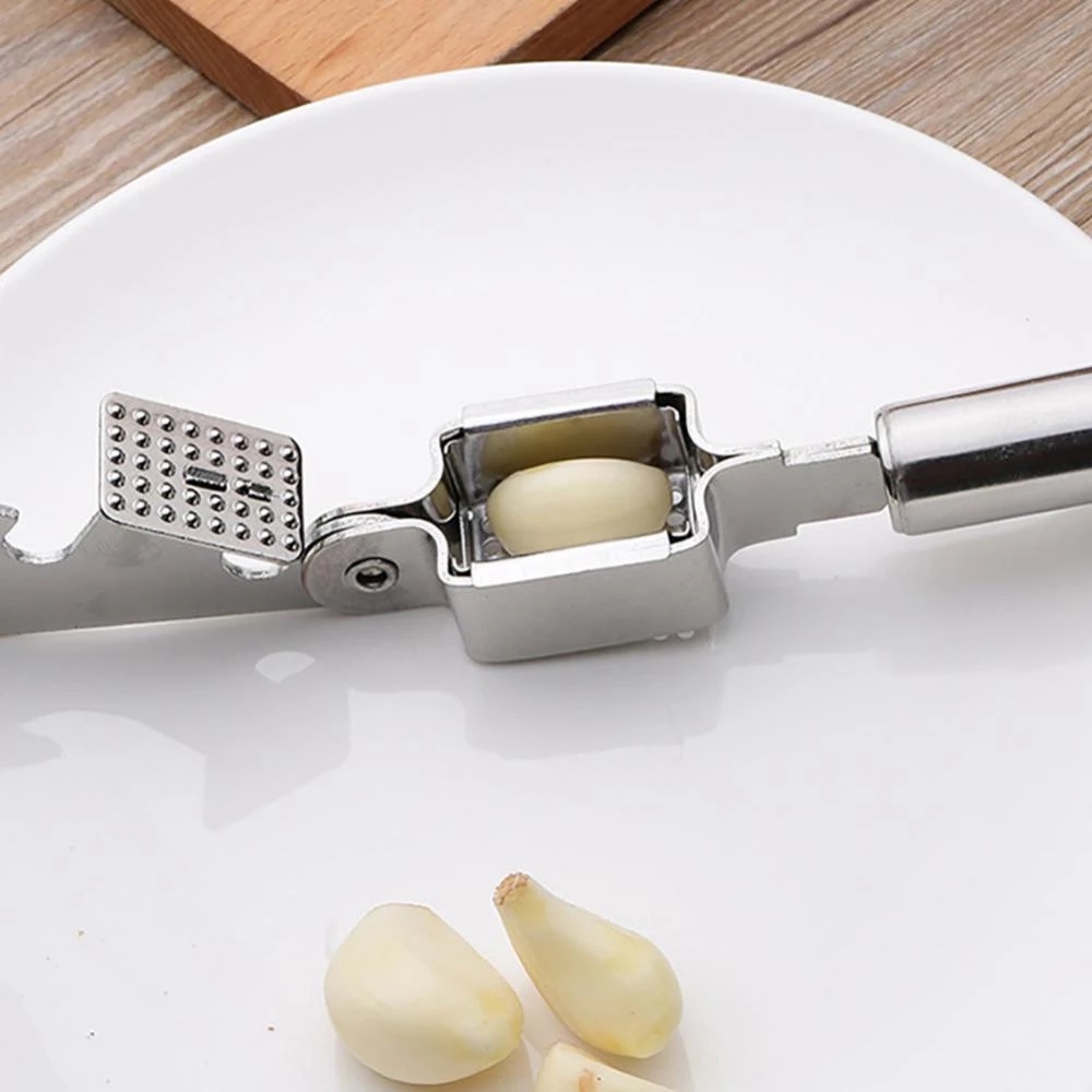 Penghancur Bawang Putih Stainless Multifunction Garlic Press