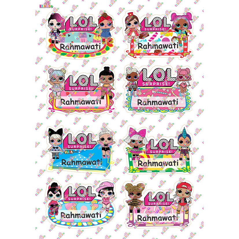 

LABEL NAMA LOL 32 STIKER - ANTI AIR/ROBEK/LUNTUR -2 Nama LO11XL2