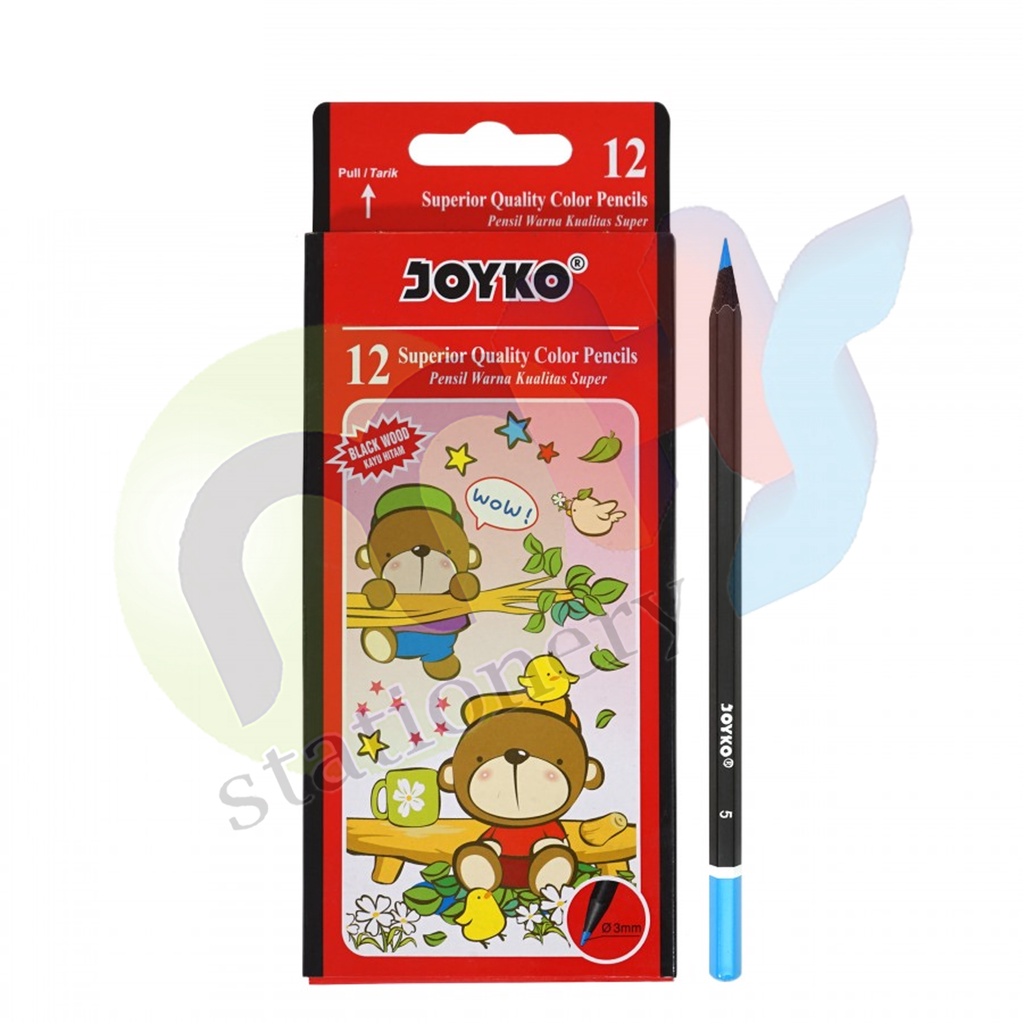 

Color Pencil / Pensil Warna Joyko CP-1 / 12 Warna