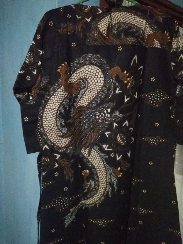 Batik Couple Keluarga Modern Sania Ruffle Ori Ndoro Jowi Dnt Motif Nogo Gedi