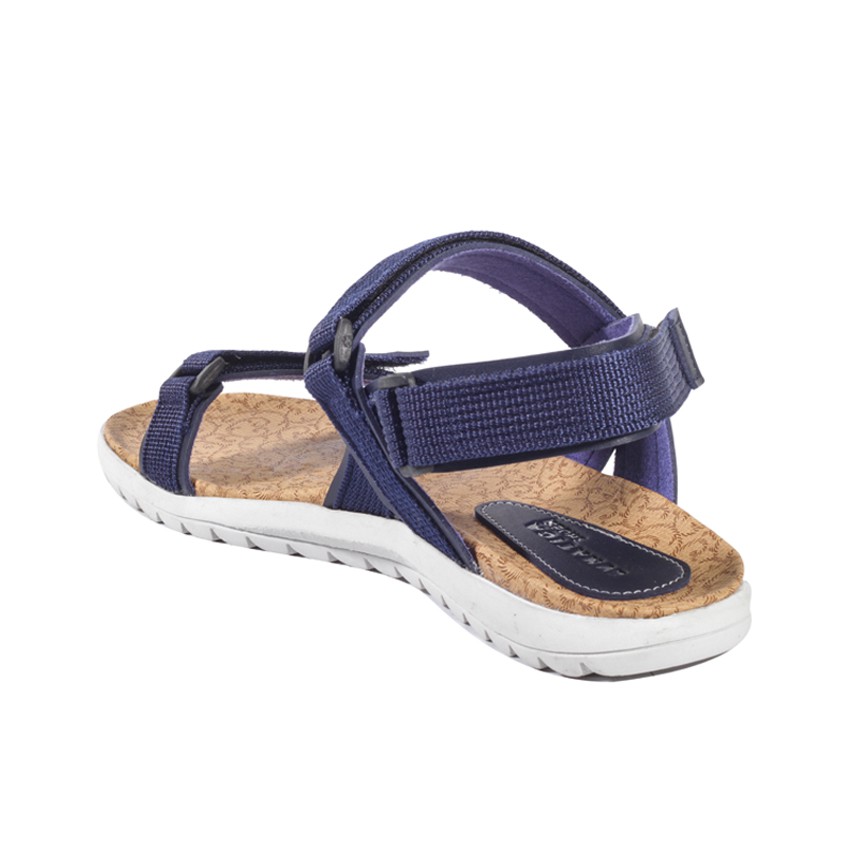 GWEN NAVY |FORIND x Lvnatica| Sendal Gunung Ori Tali Kulit Simpel Kayu Wanita/Women Sandal Footwear