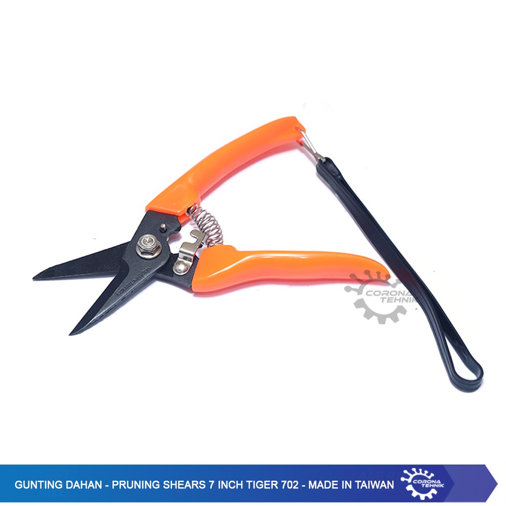 Gunting Dahan - Pruning Shears 7 Inch Tiger 702 - Made In Taiwan