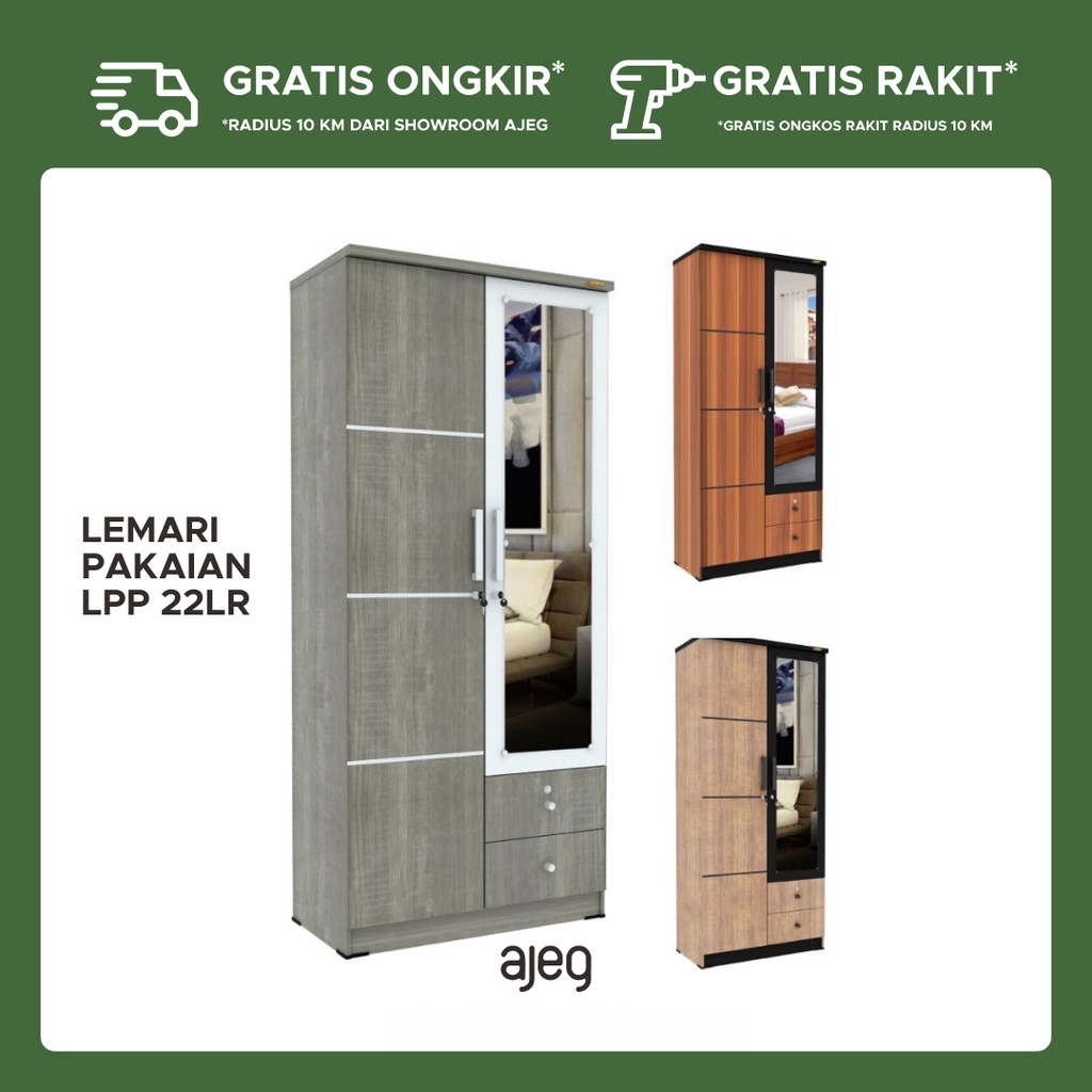 Lemari Pakaian 2 Pintu LPP 22 LR